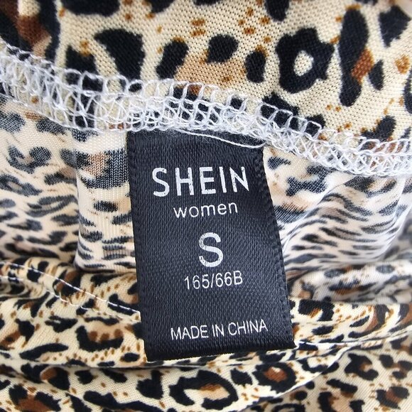 Leopard Print Women's asymmetrical skirt, Size Small, Shein - Picture 8 of 15